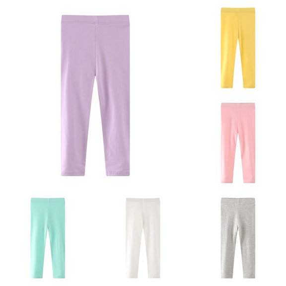 Girls' Autumn Style Leggings Pants Solid Elastic Children's Pants Baby's Winter Pants up Your Pants Sign Girls Tan Pants Size 8 Girl Pants 12 Months 6 Month Girl Pants Leggings Toddler Baby Girl