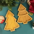 thumbnail image 2 of 2pack Wood Christmas Tree Tray, for Holiday Party Food Tray for Cheese Snack Fruit (A+B), 2 of 4