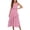 Pink, variant on IVEYRTF Girls Solid Color Sleeveless Chiffon Dress with Waist Tie Kids Spring Summer Party Special Long Length Princess Dress
