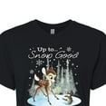 thumbnail image 3 of Disney Bambi - Christmas - Up To Snow Good - Juniors Cropped Cotton Blend T-Shirt, 3 of 5