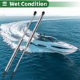 thumbnail image 3 of Unique Bargains 2 Pcs 35lb/160N 17inch/430mm Plastic End Fitting Lift Support Struts Silver Tone, 3 of 8