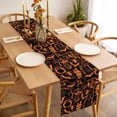 thumbnail image 3 of Black Halloween Table Runner - 90 Inch Long, Kitchen Dining Table Runner Dresser Scarves, Orange Spooky Pumpkin Ghost Cobweb Farmhouse Decor for Coffee Tables Wedding Party Banquet, 3 of 8