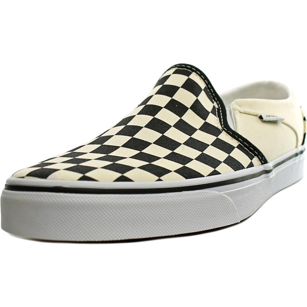 vans asher perforated white