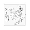 Genuine OE Lexus Seat Back Assembly - 71480-50G00-A3