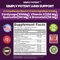 Lung Support Supplement for Lung Cleanse & Detox, Comprehensive Formula
