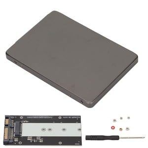 Aluminum Alloy Hard Drive Enclosure,NGFF M.2 to SATA3.0 Hard Disk Transfer Box SSD Enclosure State-of-the-Art Design