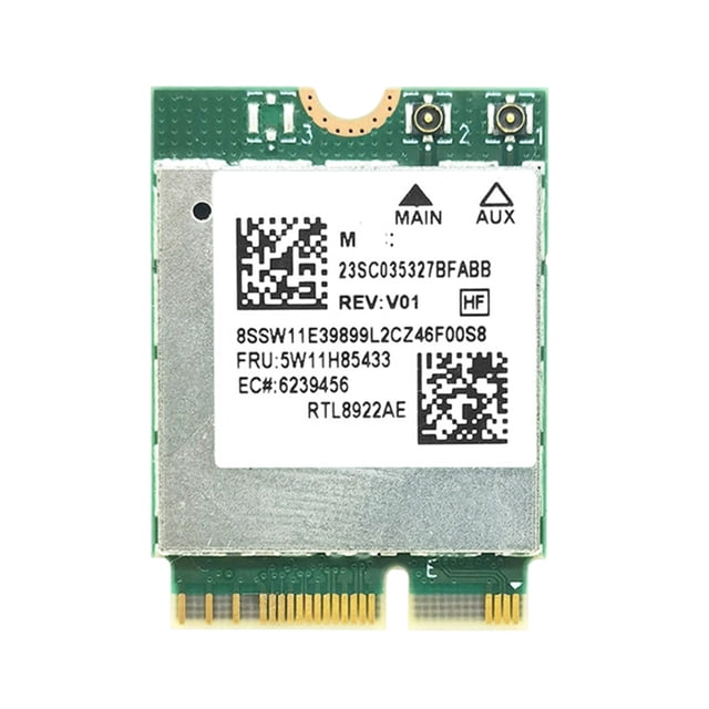 Adaptador de Tarjeta WiFi7 RTL8922AE de 6338 Mbps, Tribanda, 2,4 G/5 G/6 G, M.2 NGFF, Bluetooth 5.4, para 10/11.