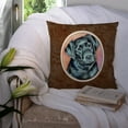 thumbnail image 3 of Carolines Treasures 7177PW1414 Black Labrador Fabric Decorative Pillow  14Hx14W multicolor, 3 of 4