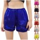 thumbnail image 4 of Odeerbi 3-12 Años Niños Niñas Lentejuelas Metálicas Sparkly Pantalones Cortos de Baile Sport Atletic Pantalones Cortos Etapa Rendimiento Trajes Verano Pantalones Color Sólido, 4 of 4