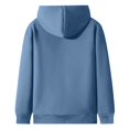 thumbnail image 4 of Breezora Women's Cozy Fleece Lined Hooded Pullover with Long Sleeves and Side Pockets for Cold Weather XL Size Sky Blue, 4 of 4