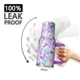 thumbnail image 3 of 40oz Tumbler with Handle and Straw, Vacuum Insulated Stainless Steel Travel Mug, Fits Car Cup Holder, Diamond Sequins Print, 3 of 6