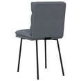 thumbnail image 5 of vidaXL Chaises de Salle à Manger 2 Pcs Velours Gris Foncé, 5 of 5