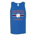 thumbnail image 2 of Wild Bobby City of Philadelphia Baseball Fantasy Fan Sports Men's Tank Top, Royal, Large, 2 of 6