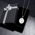 thumbnail image 6 of Picturesongold.Com Saint Quentin - Oval Necklace Pendants - 1/2 x 2/3 inch Size of Dime, Solid 14K White Gold, 6 of 8