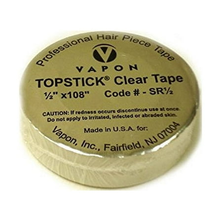 Vapon Topstick Claer Tape 1/2" x 3 Yard Roll Tape