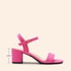 thumbnail image 2 of Sandalia DREAM PAIRS SDHS2412W Tacón Cuadrado en Ante Fucsia, 2 of 8