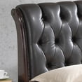 thumbnail image 2 of Queen Size Storage Bed G8875e-qb5, Cappuccino Color, Faux Leather Upholstery, Wood Veneers, No Foundation Required, Extra Drawers G8875e-qb5 With Storage, Real Foundation, Drawer Build, 2 of 2