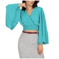 thumbnail image 1 of Long Sleeve Blouses for Women Womens Fashion Casual Spring and Summer Solid Color Long Sleeve V-Neck Blouses & Blouses for Women Fashion Summer Long Sleeve Summer Blouses, 1 of 5