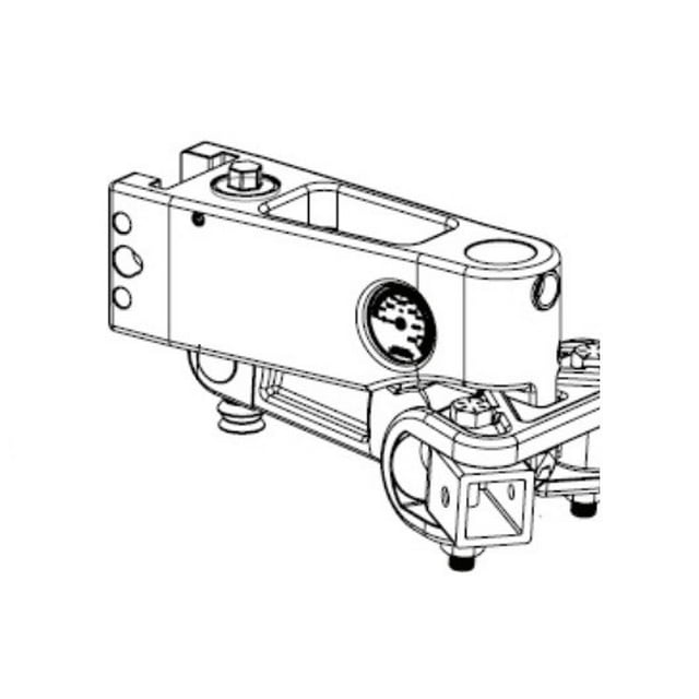 Weigh Safe Trailer Hitch Ball Mount Slider WDSL2 Fits 2 Inch Shank; With Tongue Weight Gauges
