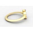 thumbnail image 6 of HeartsAndYou 1ct Natural Round Aquamarine Diamond Sapphire Trilogy Ring 14k SOLID Yellow Gold, 6 of 9