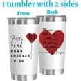 thumbnail image 2 of Valentine's Gifts 20oz Insulated Travel Tumbler, Stainless Steel Coffee Mug, Perfect for Couples, Parents, 50th Anniversary, Husband, Wife, 2 of 6