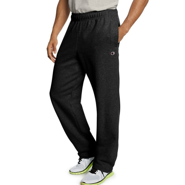 Champion men's powerblend fleece open hotsell bottom pants