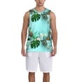 thumbnail image 4 of Easygdp Tropical Pineapple Men's Mesh Basketball Jersey Quick Drying Sleeveless Shirts Fitted Muscle Tank Tops Sport Round Neck T-Shirt - X-Large, 4 of 9