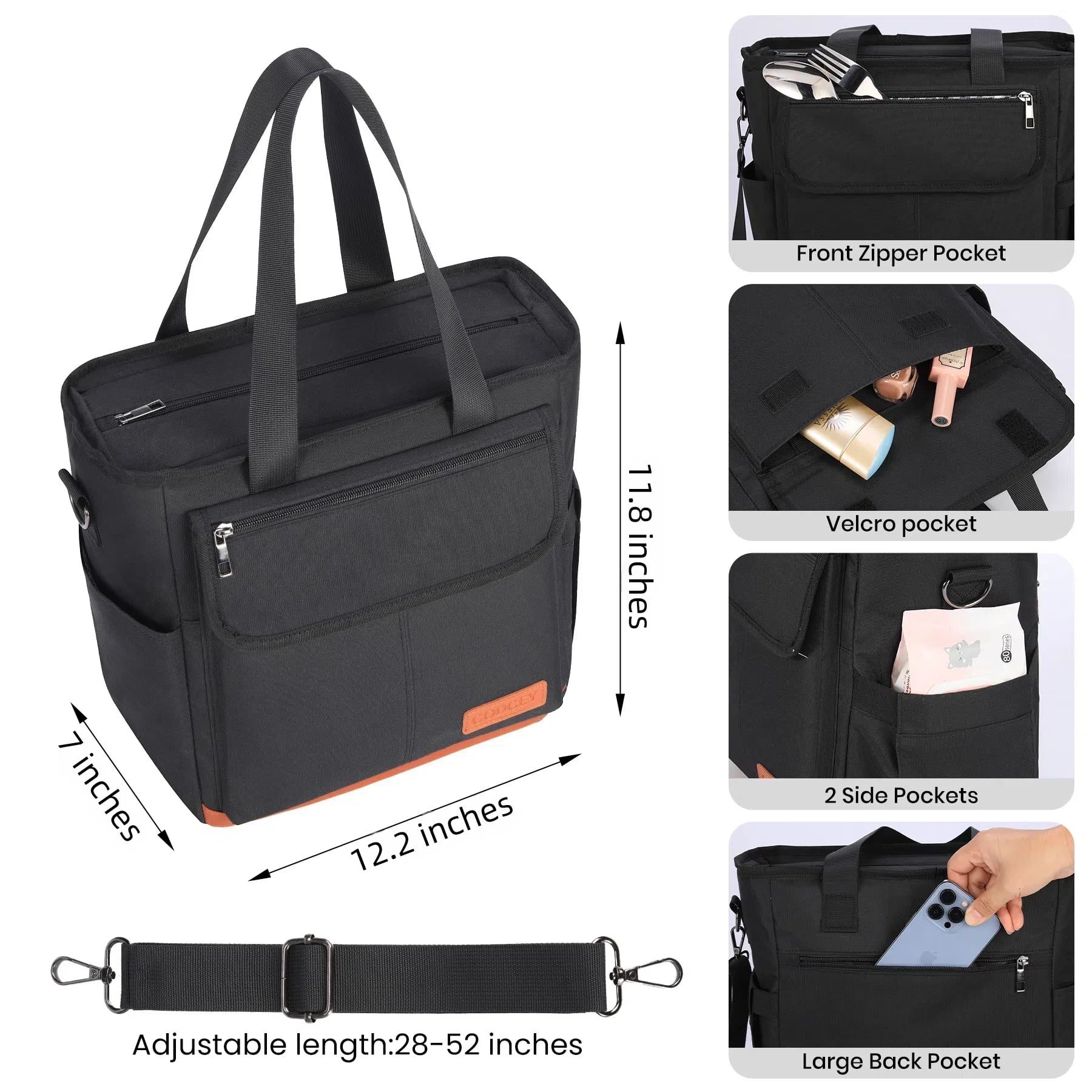 CODCEY Insulated Reusable Lunch Bags Women