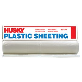 Poly-America 20' X 100' Clear 3 mil Polyethylene Husky Plastic Sheeting (4 Rolls)