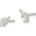 thumbnail image 2 of Sterling Silver Polished Unicorn Head Post Earrings (6.22 X 4.11) Made In Thailand qe16634, 2 of 5