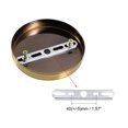 thumbnail image 2 of Kit de dosel de luz Uxcell de 120mm 4.7 pulgadas Placa de colgar de techo Bronce dorado 2 paquetes, 2 of 5