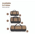 thumbnail image 2 of WHITEDUCK Heavy Duty Canvas Duffel Bag for Men and Women - Foldable Military Army Style Duffel Bag, with Full Length Zipper- Outdoors, Travel, Gym & Storage (Large 30" x 18", Brown & Black), 2 of 6