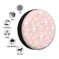 thumbnail image 4 of Wukai Rabbit Sunflower Print Spare Tire Cover for RV Trailer,Waterproof PVC Faux Leather Wheel Cover Fit for Truck,Trailer,RV,SUV,Camper-15 inch, 4 of 6