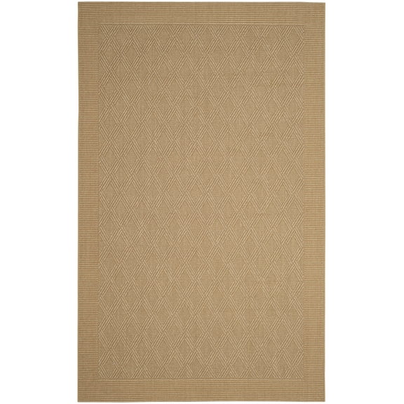 SAFAVIEH Palm Beach Femie Geometric Area Rug, Maize, 5' x 8'