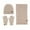 Khaki, variant on Hontri Hat Gloves Scarf Set Women Hat Gloves Set for Men And Women Young Women Gift Ideas Beige