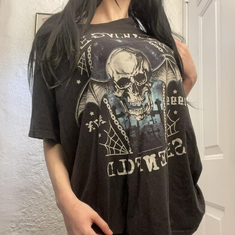 Women Y2k E Girls Short Sleeve T-Shirt Vintage Aesthetic