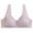 Purple, variant on JGTDBPO Front Closure Bras For Women No Underwire Plus Size Full Coverage Bras Front Snap Bras Post Surgery Front Closure Brassiere Sports Bra Zip Wireless Minimizer Bra