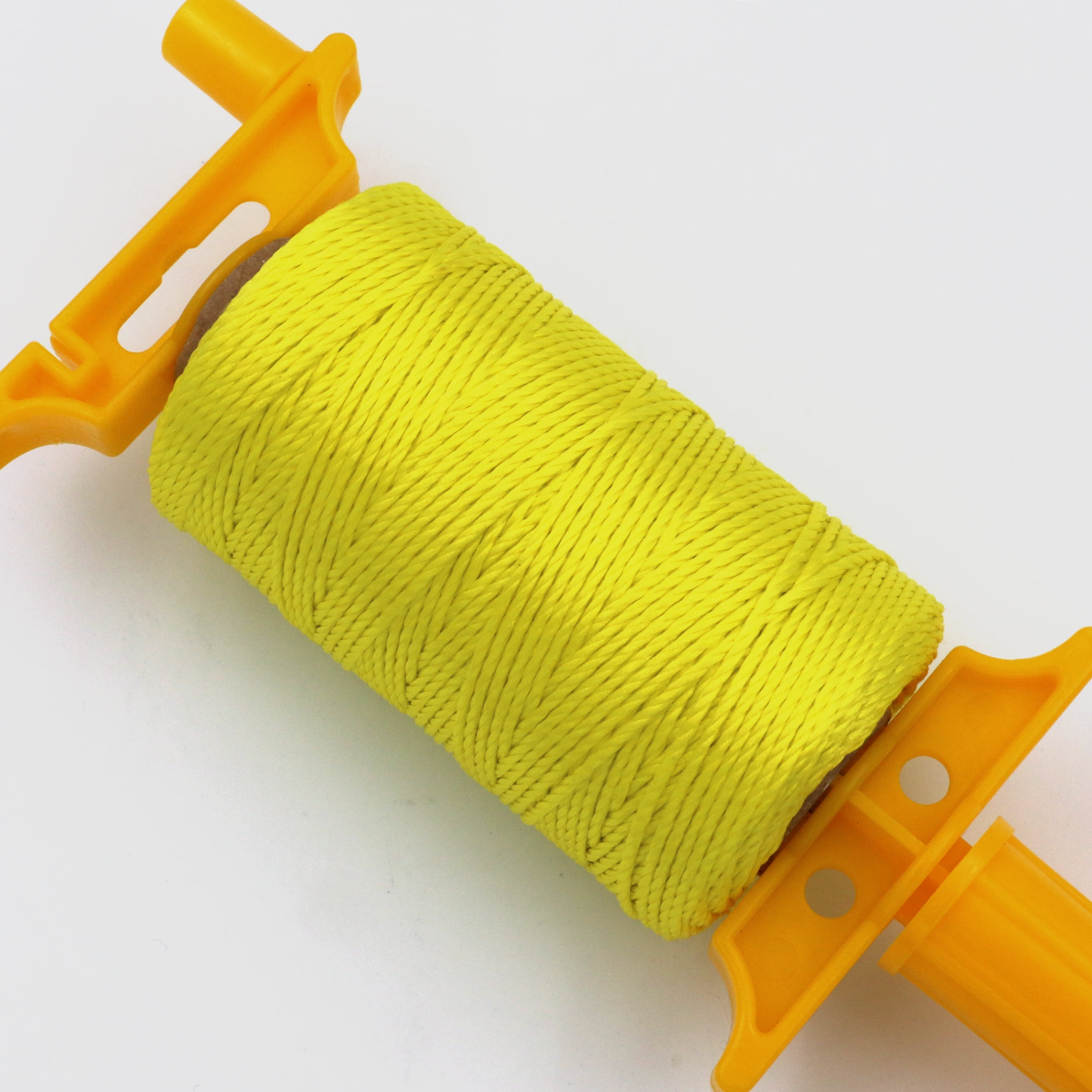 (4 pack) Hyper Tough 18 Polypropylene Twisted Mason Twine 500 ft with Winder, Yellow