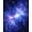 Blue, Pattern 3, variant on ODIKA 4'x6' Machine Washable Non-Slip Area Rug, Starry Night Round Cosmic Galaxy for High Traffic Rug, Blue, 131435