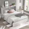 thumbnail image 4 of Mixoy Murphy Bed Cabinet Bed Chest with Mattress & Drawer White, 4 of 6