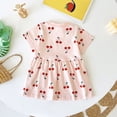 thumbnail image 6 of TAIAOJING Toddler Baby Girls Dress Short Sleeve Fruits Prints Dance Party Princess Dresses, 6 of 6