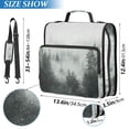 thumbnail image 2 of FORMRS Zipper Binder with Shoulder Strap 2-inch Ring 500 Sheet Capacity File Bag, Foggy Forest, 2 of 5