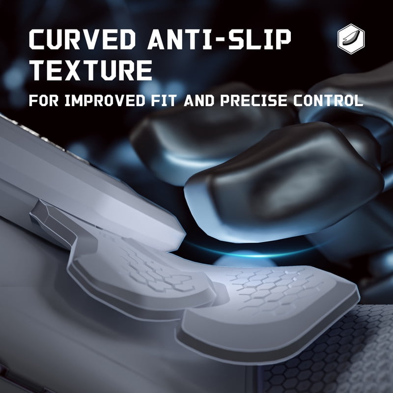 eXtremeRate BEYOND Kit for PS5 Edge - OLED Display Paddles w/ 4 Remappable Buttons & Rubberized Grip (New Hope Gray & Classic Gray)