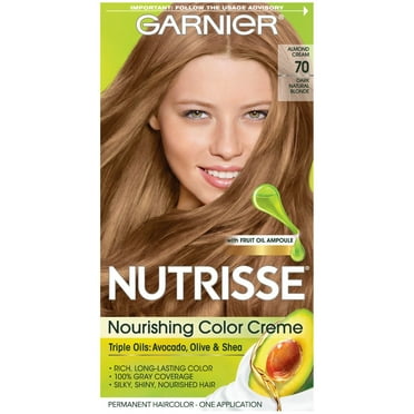 Garnier Nutrisse Nourishing Almond Hair Color Creme, 70 Dark Natural Blonde