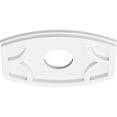 thumbnail image 2 of Ekena Millwork CMP12X8KY-03000 3 in. ID x 6.5 in. Rectangle Kailey Architectural Grade PVC Contemporary Ceiling Medallion, 2 of 11