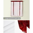 thumbnail image 4 of Red Abstract Texture Lines Window Curtain for Living Room Home Decor Roman Curtain Kitchen Tie-up Curtains Adjustable Drapes, 4 of 5