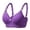 D668/Purple, variant on Afdoent Bras for Women Comfortable Large Sized No Underwire Gathering Large Cup Thin Bra Breathable