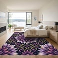 thumbnail image 3 of ODIKA 8' x 10' Machine Washable Non-Slip Area Rug, art nouveau floral High Traffic Rug, Purple, 1006292, 3 of 7