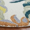 thumbnail image 3 of SAFAVIEH Jardin Jamaar Floral Wool Area Rug, Ivory/Pink, 6' x 6' Round, 3 of 8