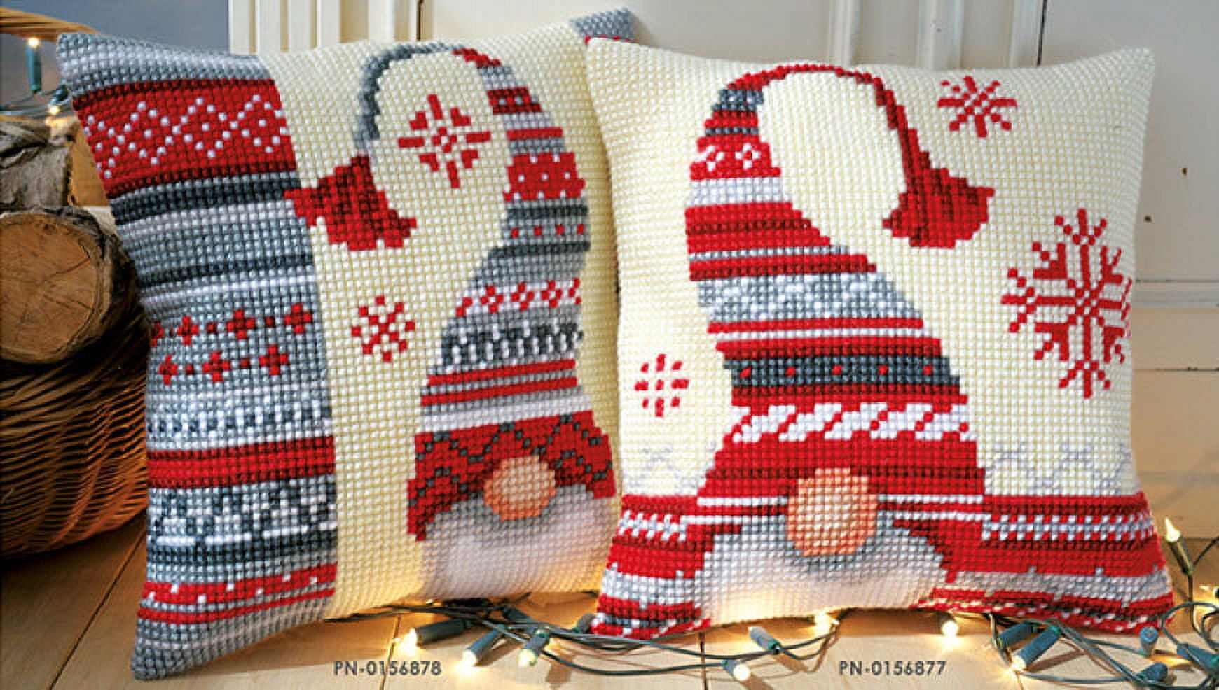 Vervaco Cross Stitch Cushion Kit Christmas Elf PN-0156877